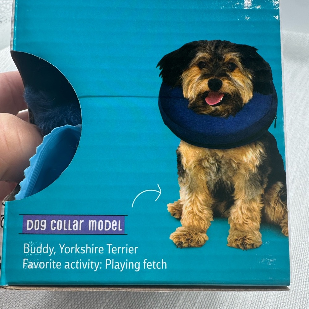 Calm Paws premium inflatable, protective collar, small dogs, neck size 6–10” NIB - Picture 6 of 9